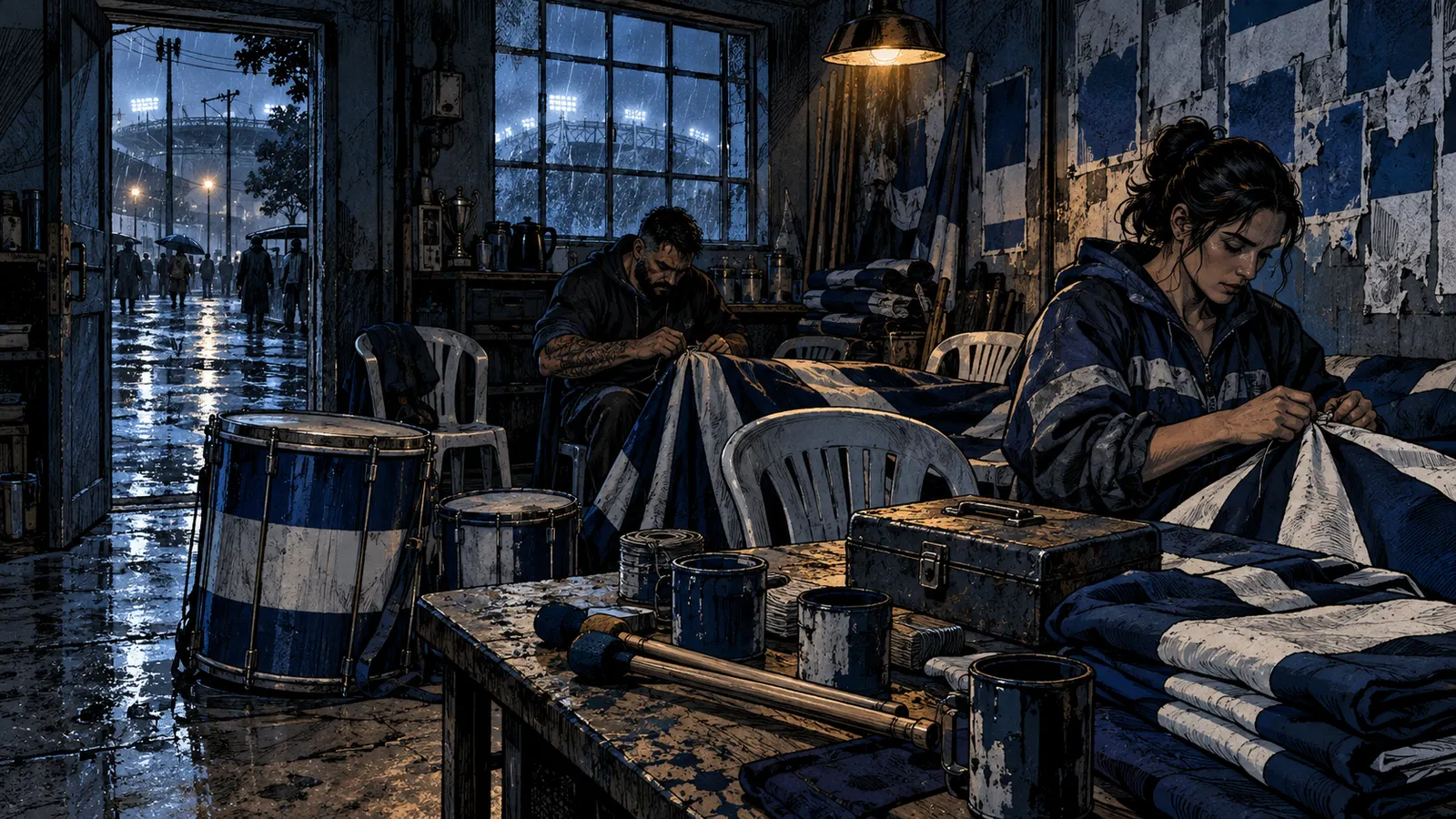 Ilustração de a sede no universo de Alambrado